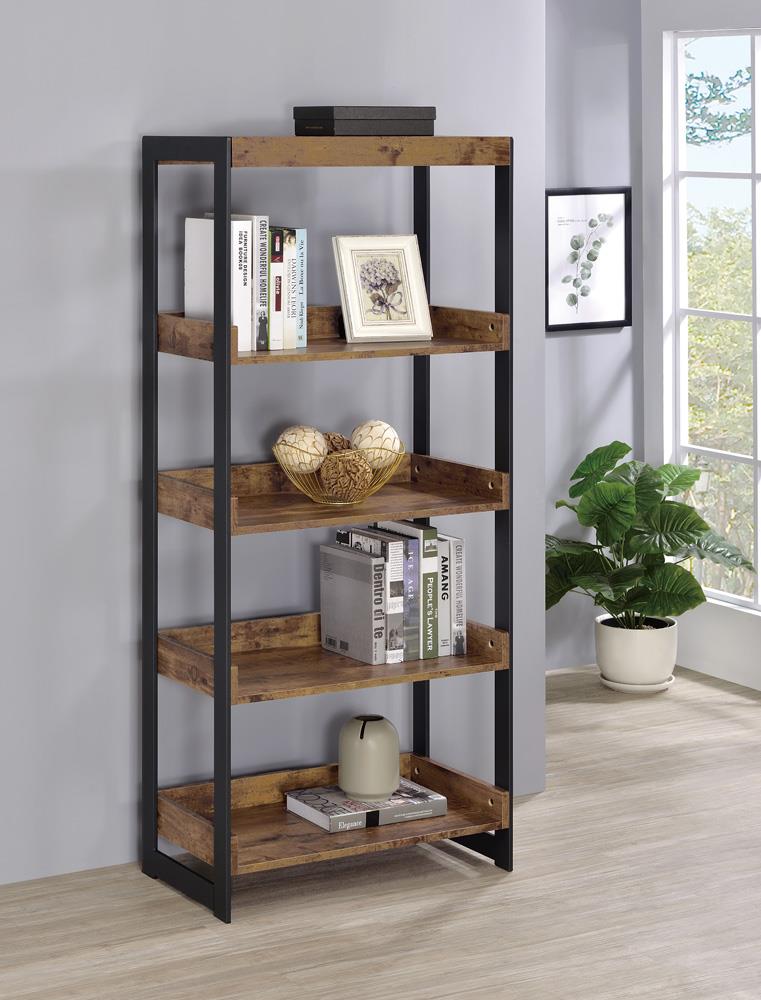 Estrella Industrial Antique Nutmeg Bookcase Coaster Z2 Premium