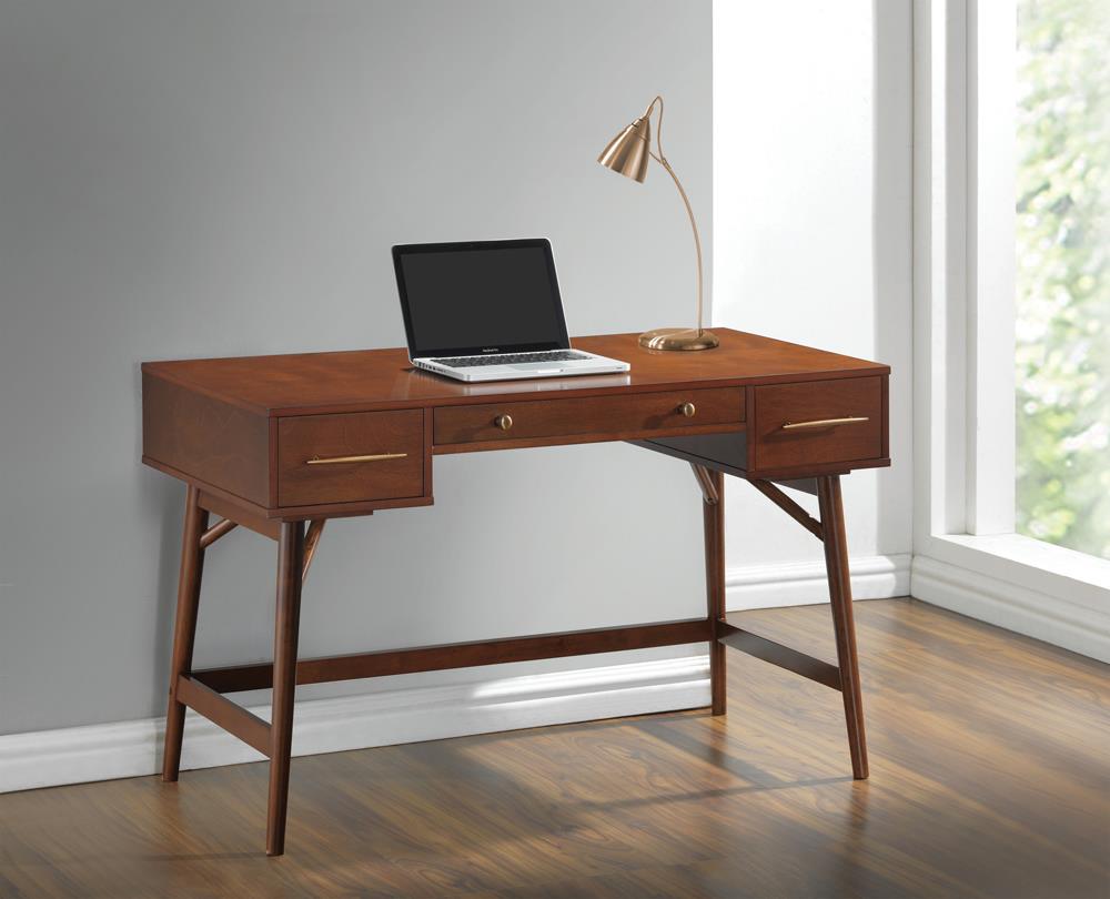 Transitional Walnut Writing Desk Coaster Z2 Premium