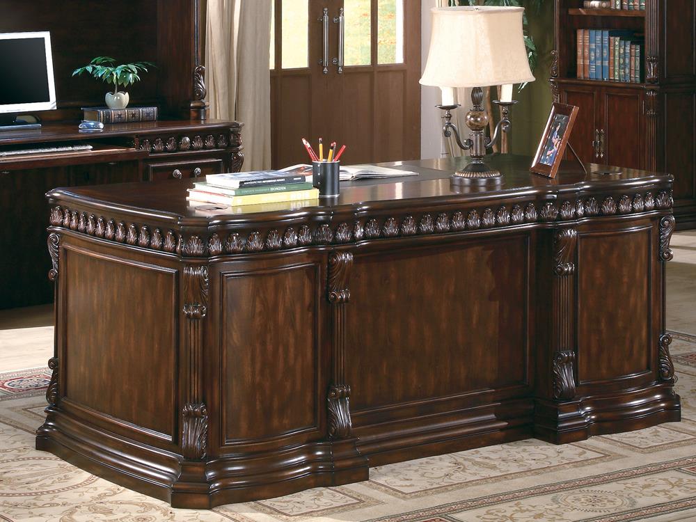 Tucker Traditional Rich Brown Executive Desk Coaster Z2 Premium