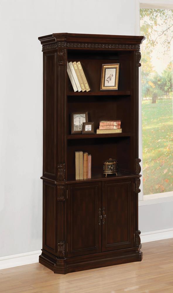 Tucker Rich Brown Bookcase Coaster Z2 Premium