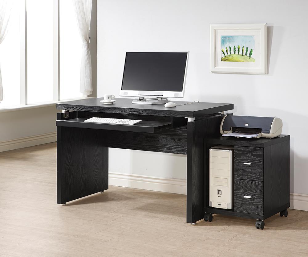 G800821 Contemporary Black Oak Computer Desk Coaster Z2 Premium