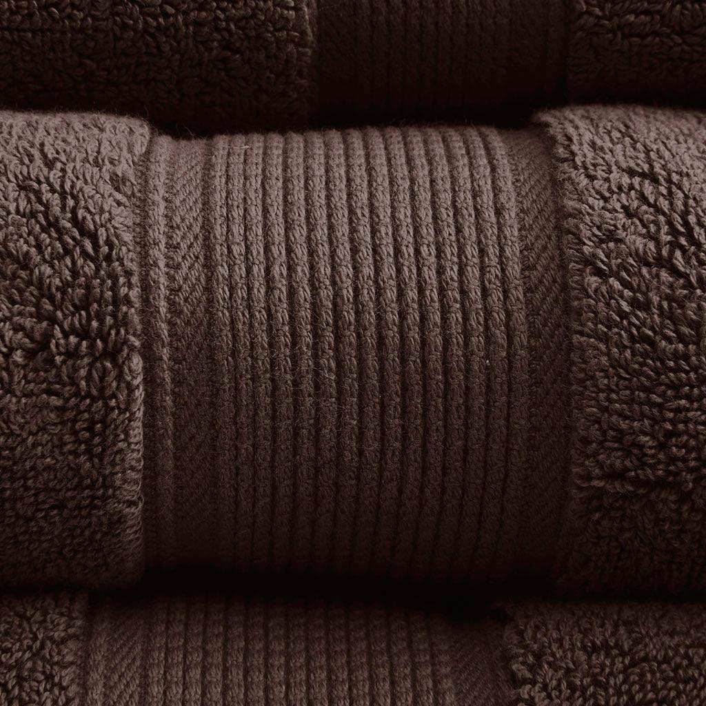 800GSM 8-Piece Towel Set Brown Olliix.com