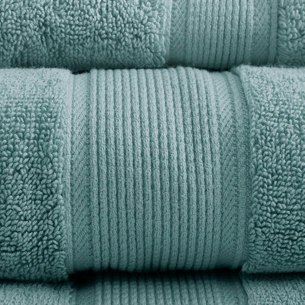 800GSM 8-Piece Towel Set Dusty Green Olliix.com