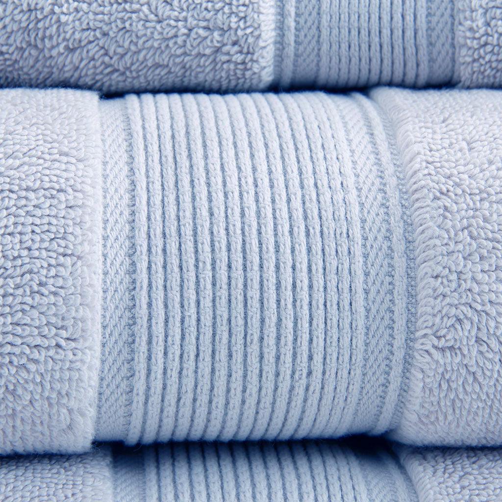 800GSM 8-Piece Towel Set Light Blue Olliix.com