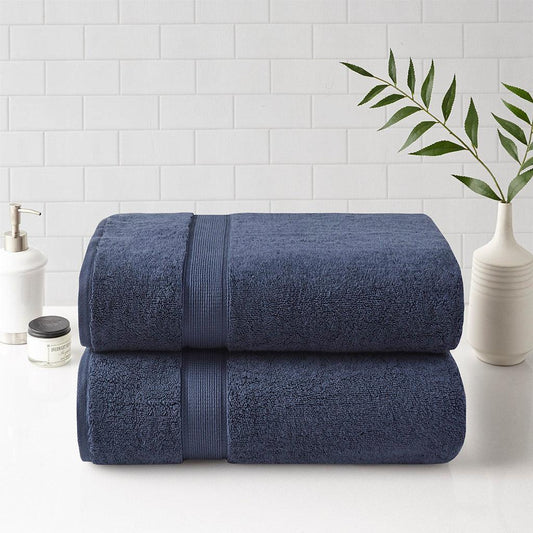 800gsm Bath Towel Dark Blue Olliix.com