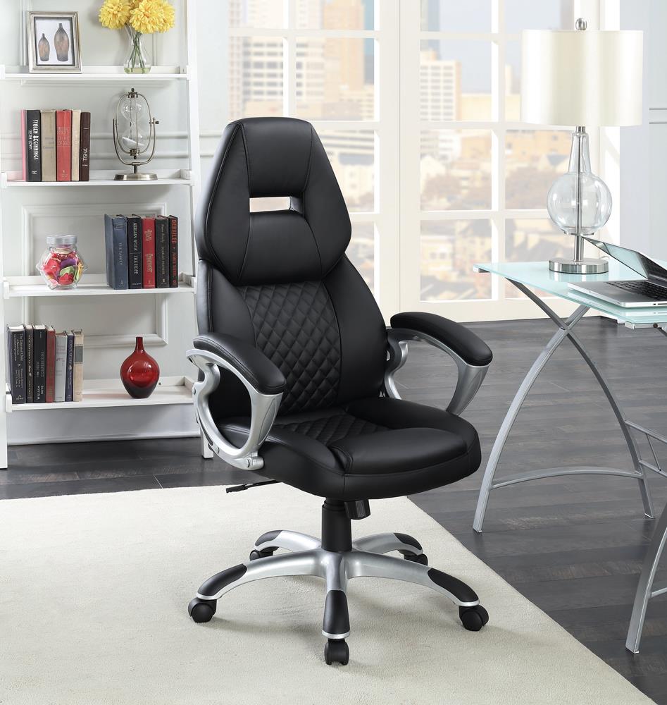 Transitional Black High Back Office Chair Coaster Z2 Premium