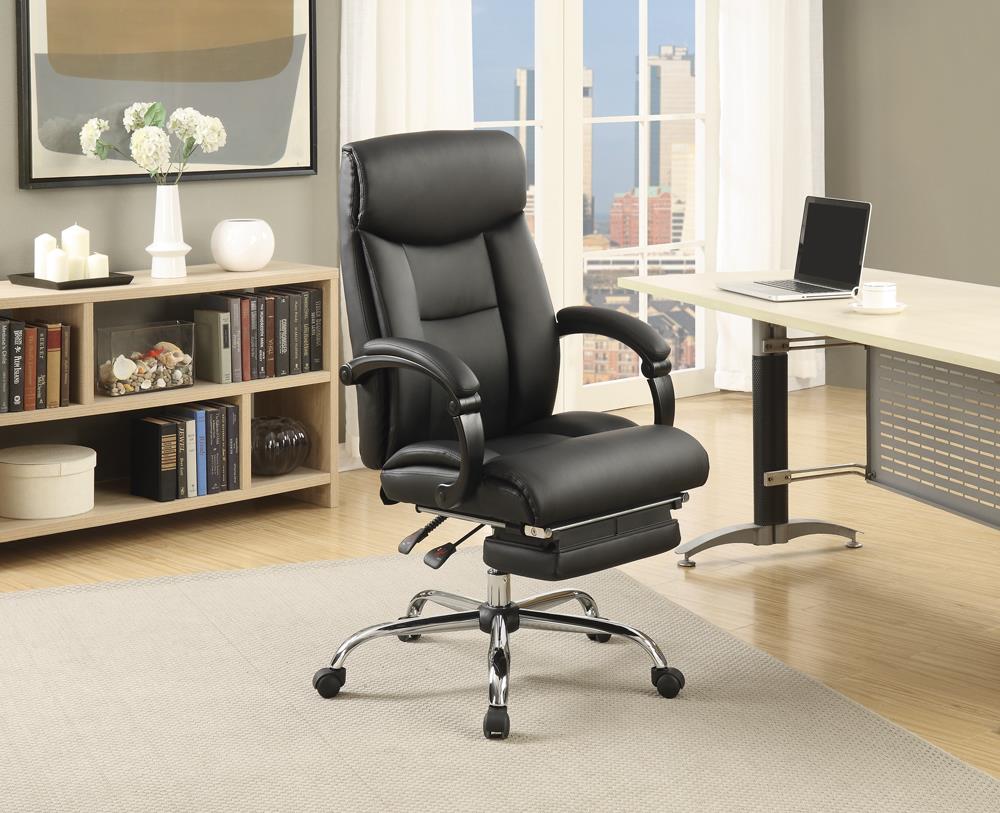 Transitional Chrome Office Chair Coaster Z2 Premium