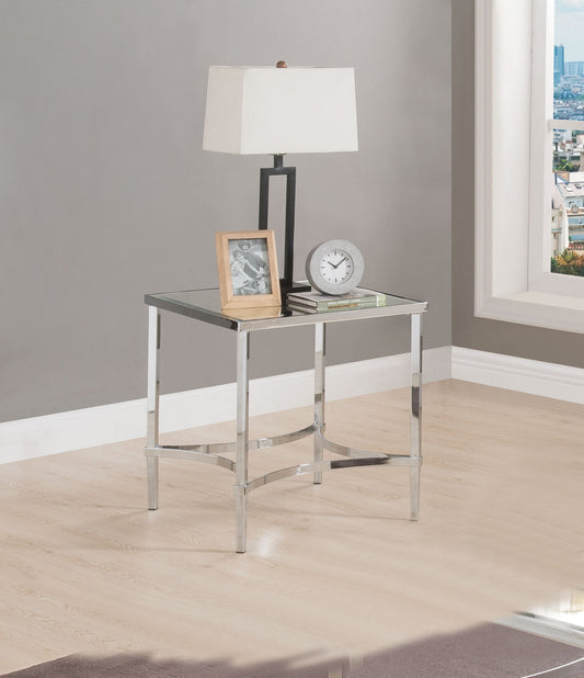 Petunia Chrome & Mirror End Table ACME East