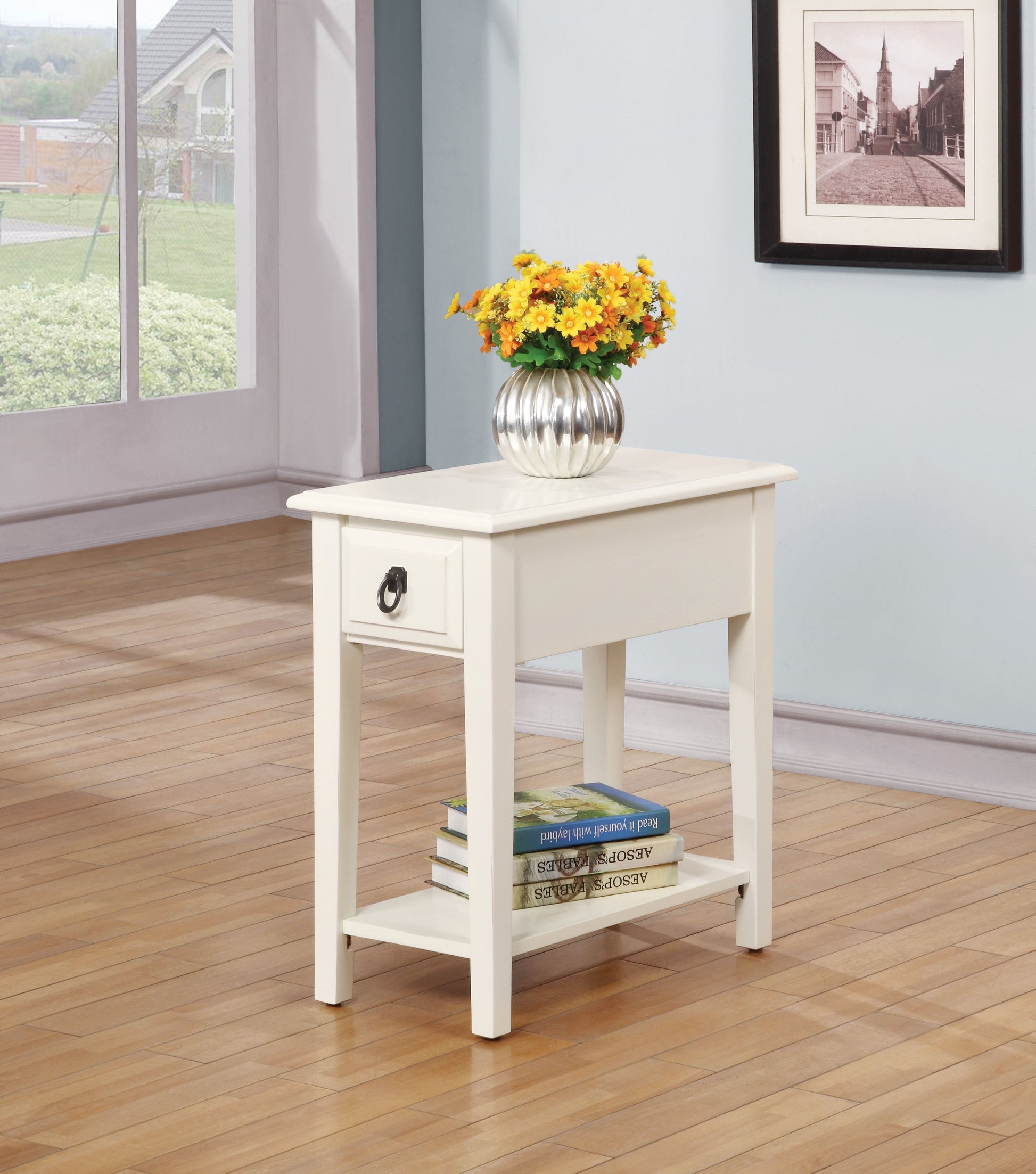 Jeana White Side Table ACME East