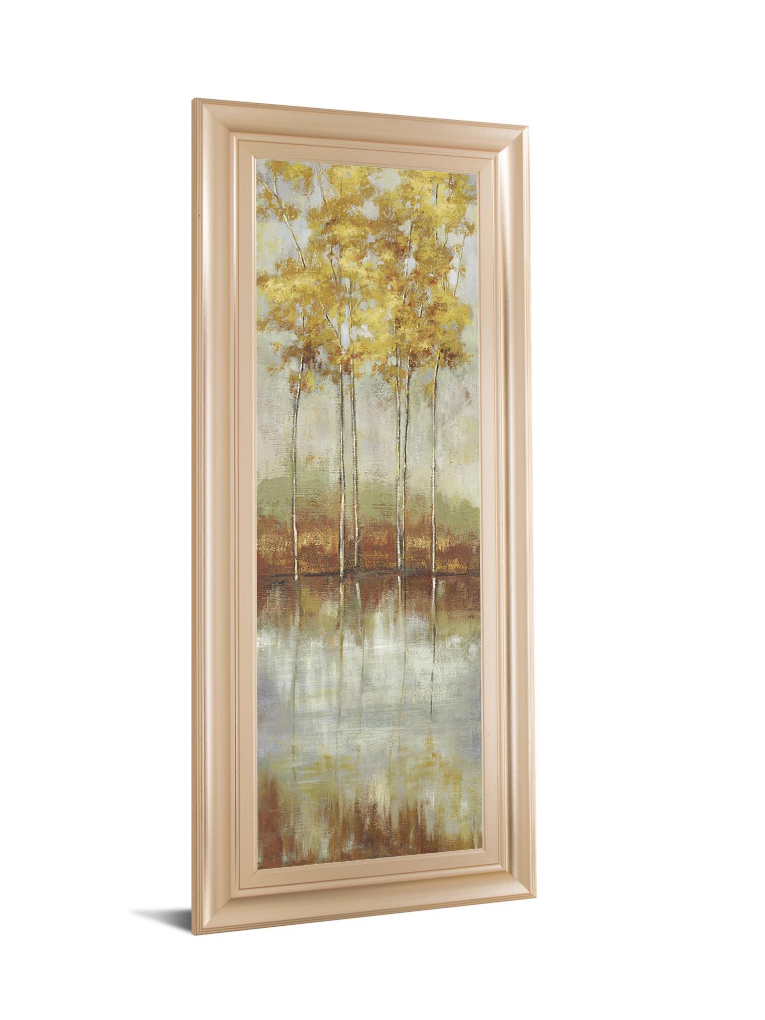 Reflections Il By Allison Pearce - Framed Print Wall Art - Yellow Classy Art