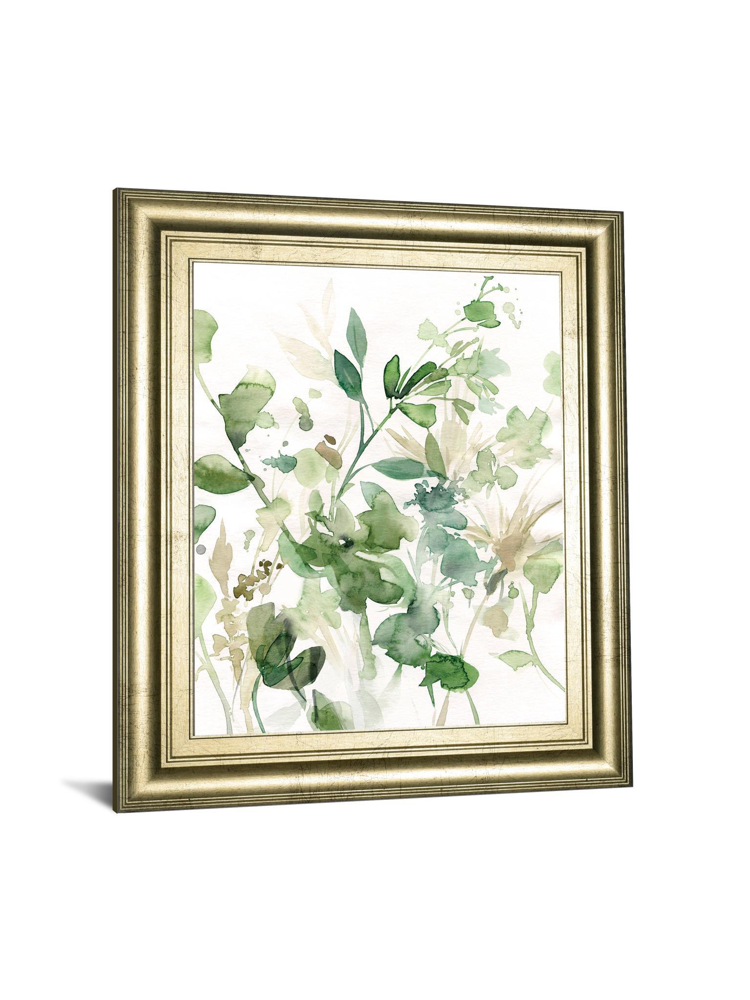 Sage Garden I By Carol Robinson - Framed Print Wall Art - Green Classy Art