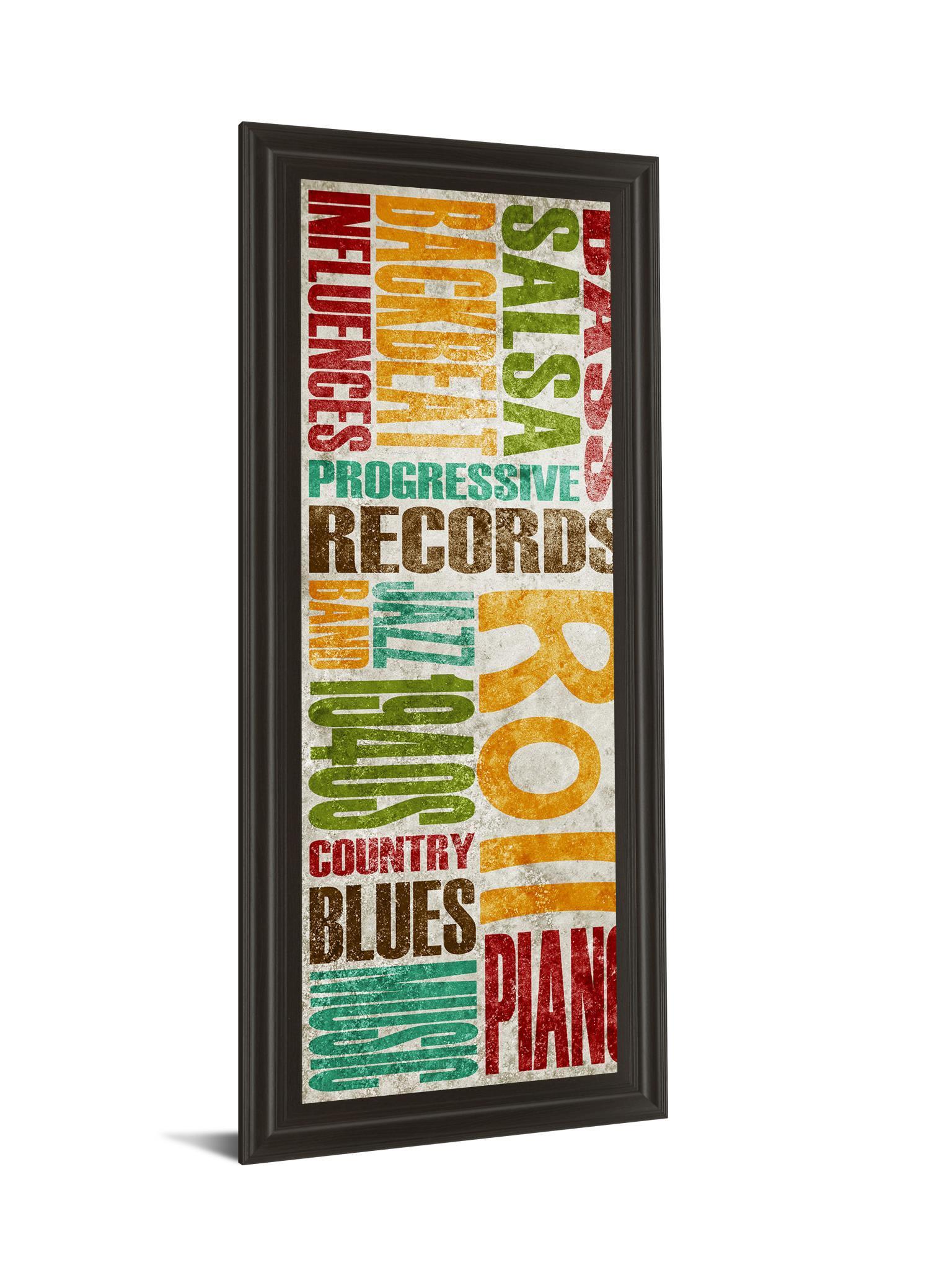 Rock & Roll By Sd Graphics Studio - 18 x 42 - Blue Classy Art