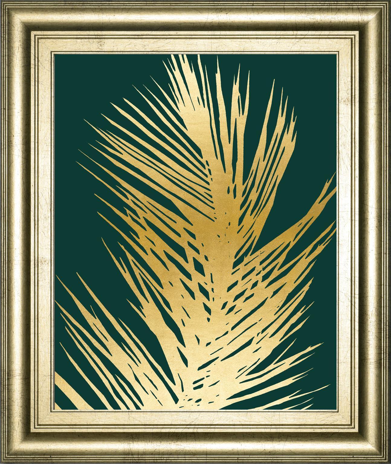 22x26 Emerald Palms II By Natalie Carpentieri - Yellow Classy Art