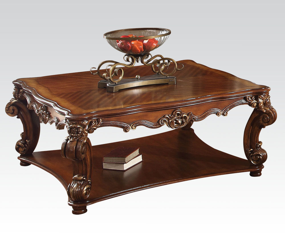 Acme Vendome Square Coffee Table in Cherry 82002 ACME East