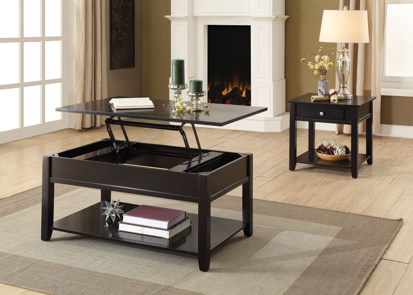 Malachi Black Coffee Table ACME East