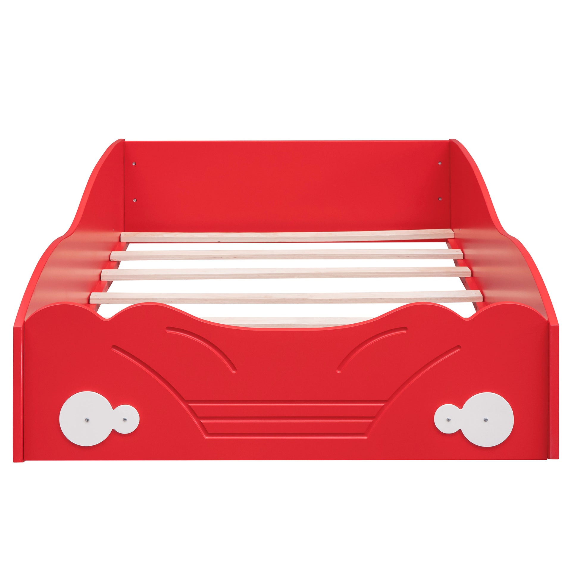 Twin Size Car-Shaped Platform Bed, Red House to Home Furnishings LLC