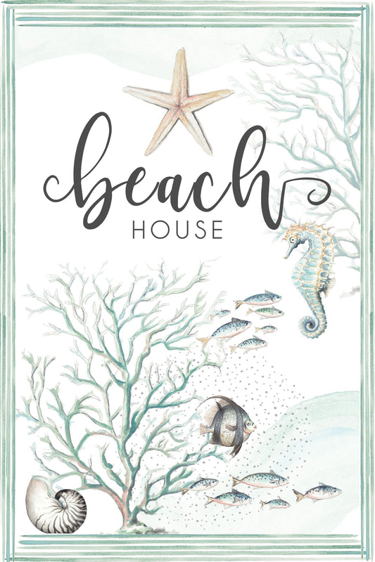 Beach House By Patricia Pinto - White Classy Art