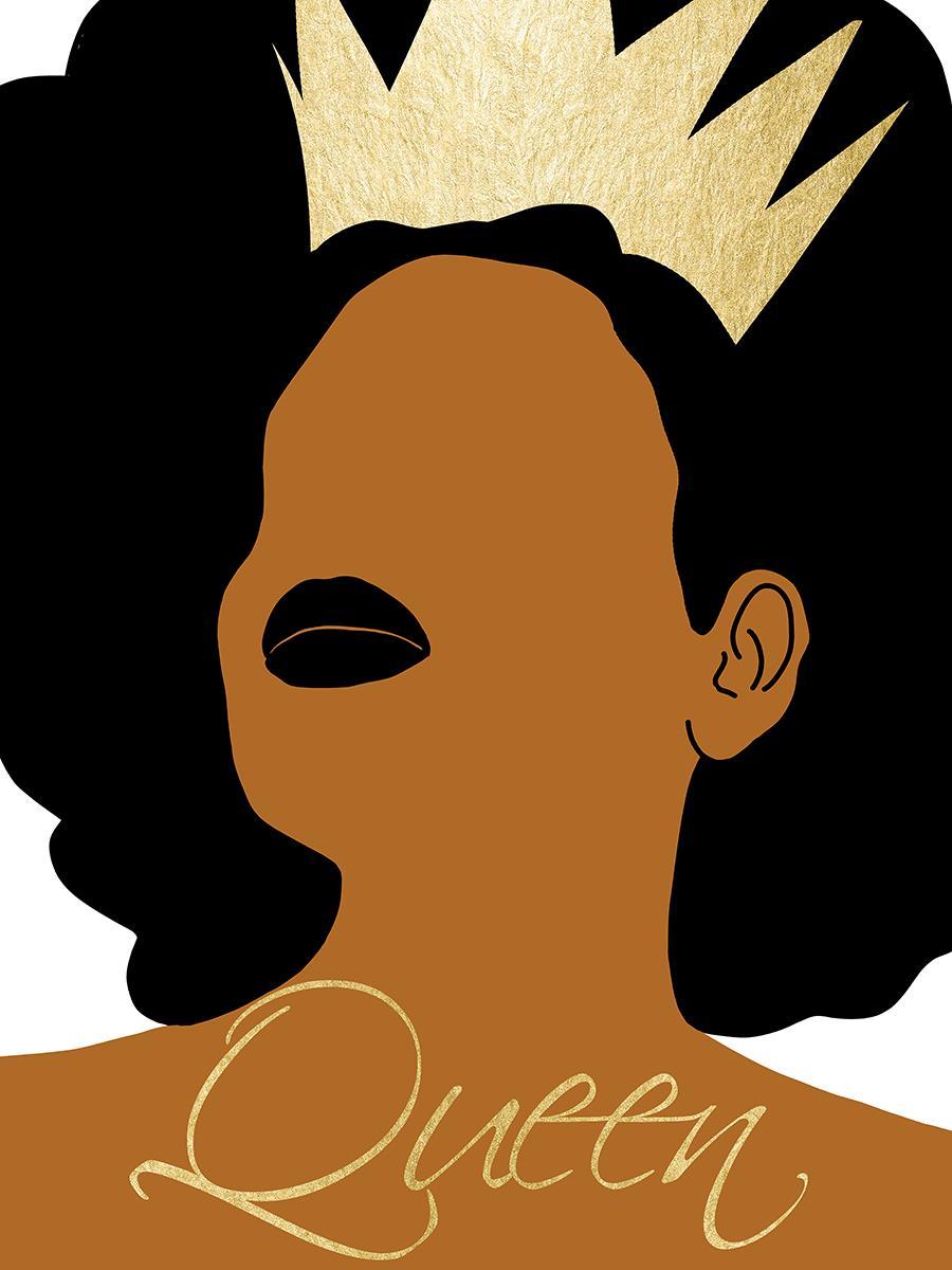 Queen By Cad Designs - Light Brown Classy Art