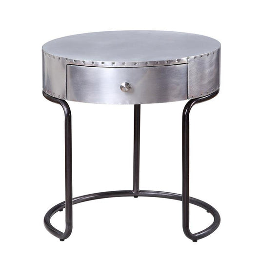 Acme Furniture Brancaster End Table in Aluminum 84882 ACME East