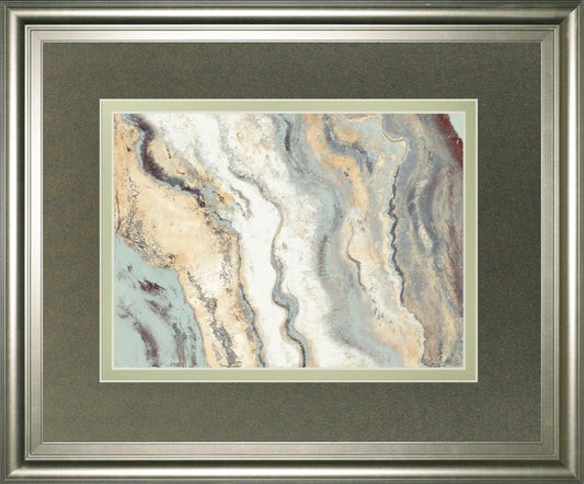 34x40 Cool Flow II By PatriciaPinto - Pearl Silver Classy Art