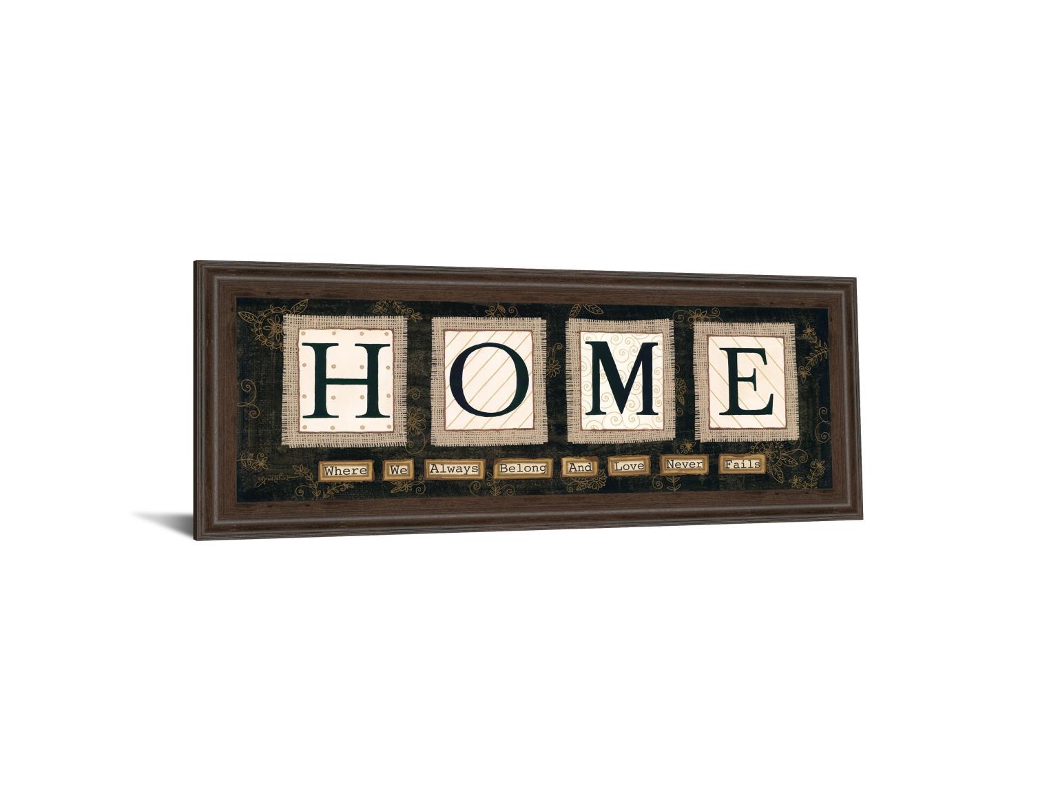 Home By Anne Lapoint - 18 x 42 - Dark Brown Classy Art