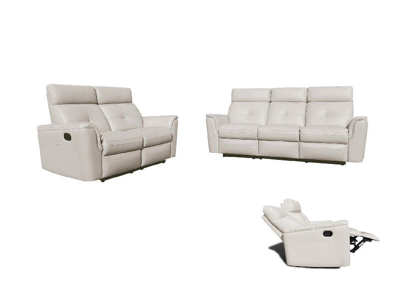 ESF Furniture - 8501 - 3 Piece Recliner Living Room Set in White - 8501-SLC ESF Furniture