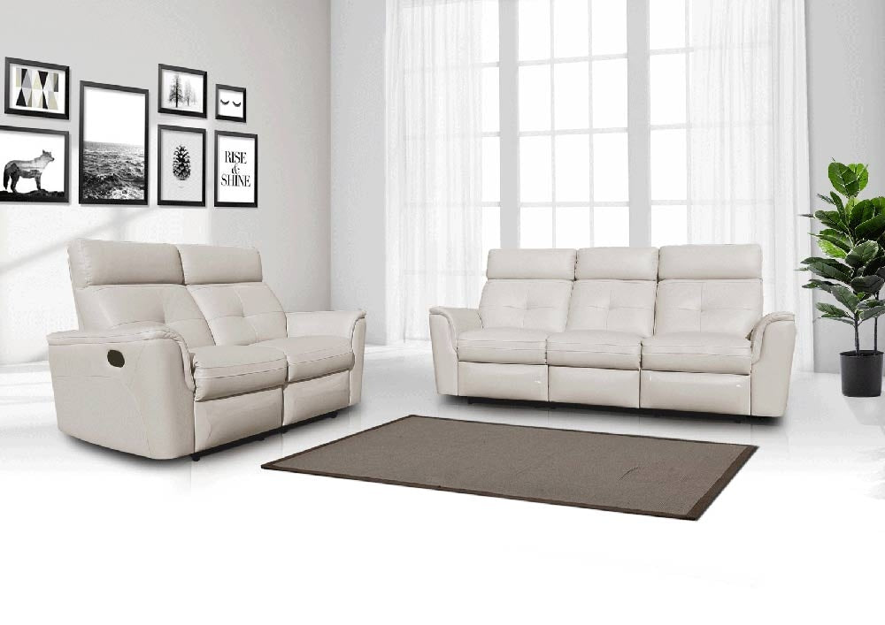 ESF Furniture - 8501 - 2 Piece Recliner Sofa Set in White - 8501-SL ESF Furniture