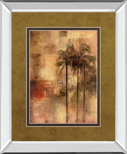 Tuscadero I By Douglas - Mirror Framed Print Wall Art - Dark Brown Classy Art