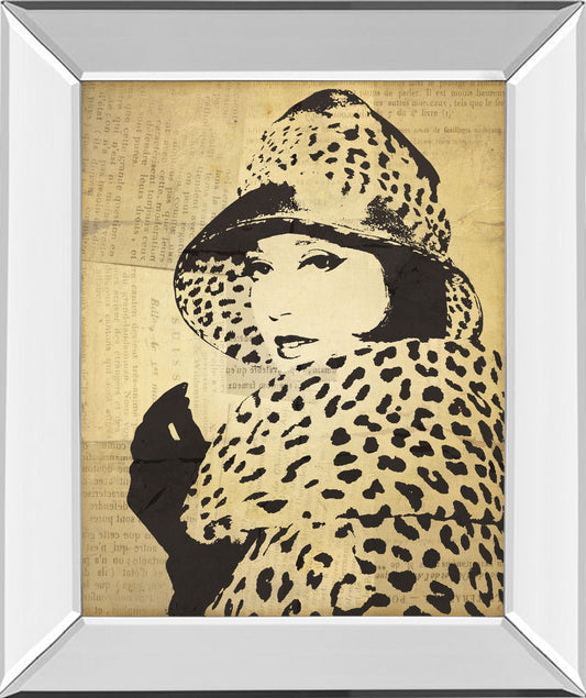 Fashion News Il By Wild Apple Graphics - Mirror Framed Print Wall Art - Gold Classy Art