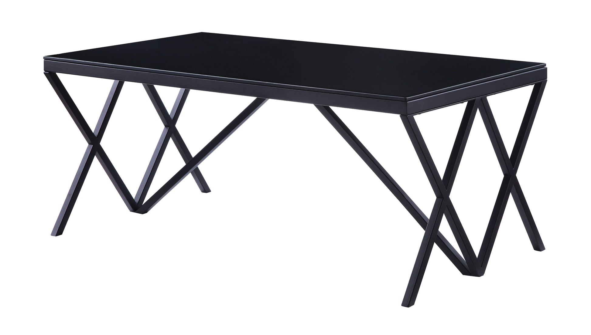 Magenta Black & Glass Coffee Table ACME East