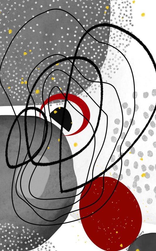 Graystone By Yvonne Coleman Burney - Dark Gray Classy Art