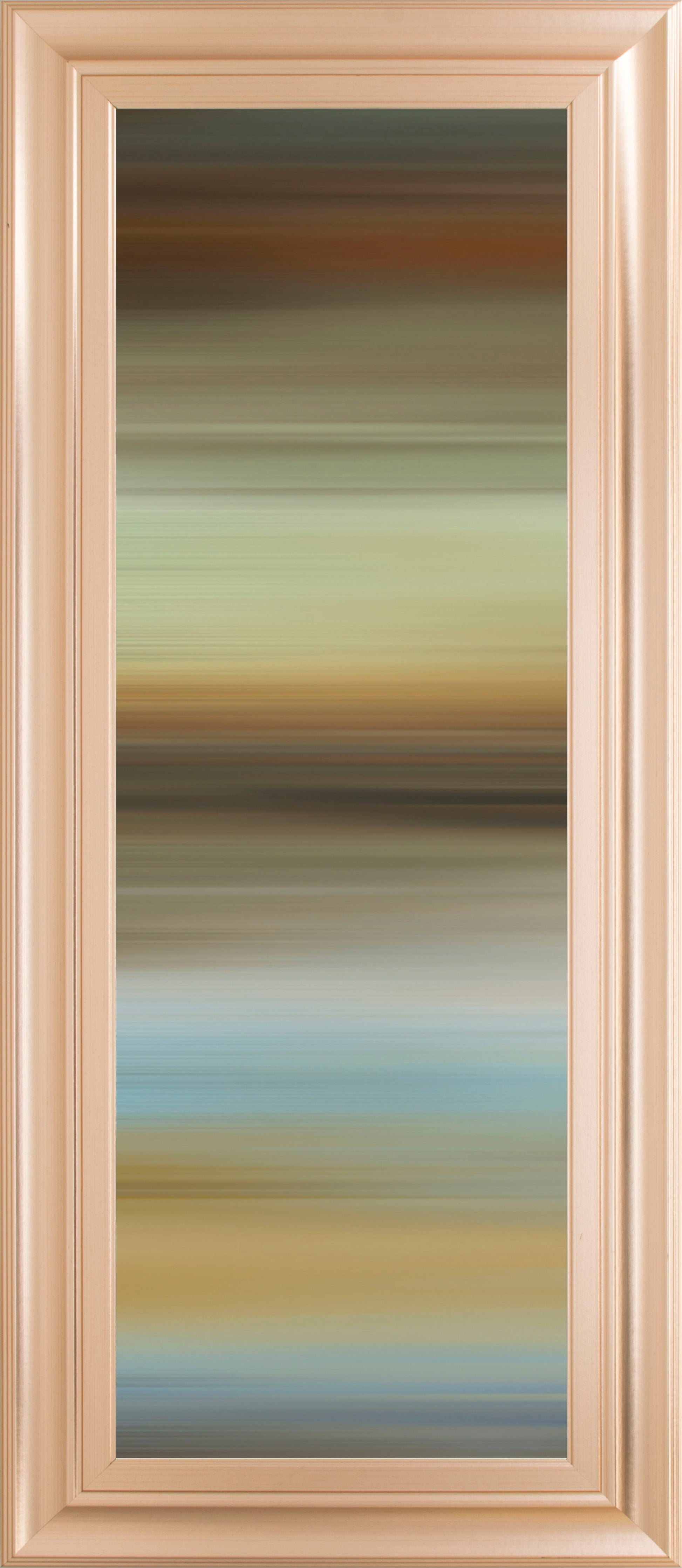 Abstract Horizon I By James Mcmaster - Framed Print Wall Art - Dark Brown Classy Art