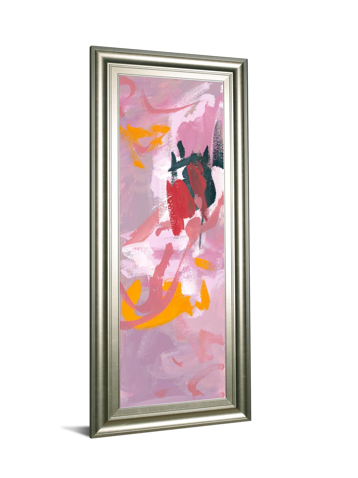 Composition 1b By Melissa Wang - Framed Print Wall Art - Pink Classy Art