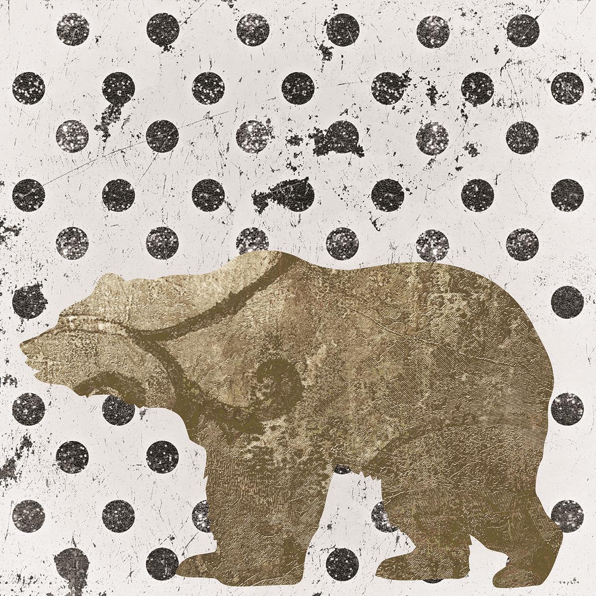 Forest Glam Bear By Sophie Six - Pink Classy Art