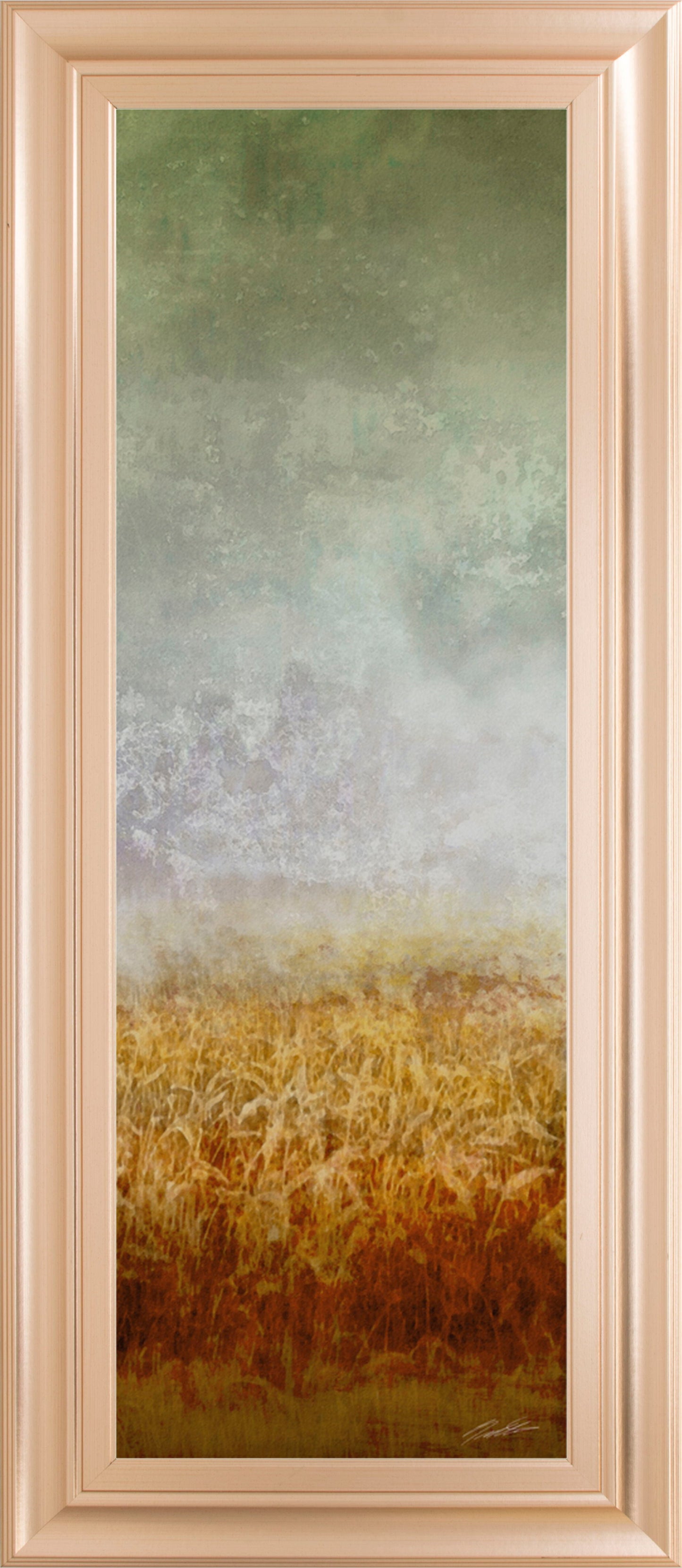 Lush Field I By John Butler - Framed Print Wall Art - Dark Gray Classy Art