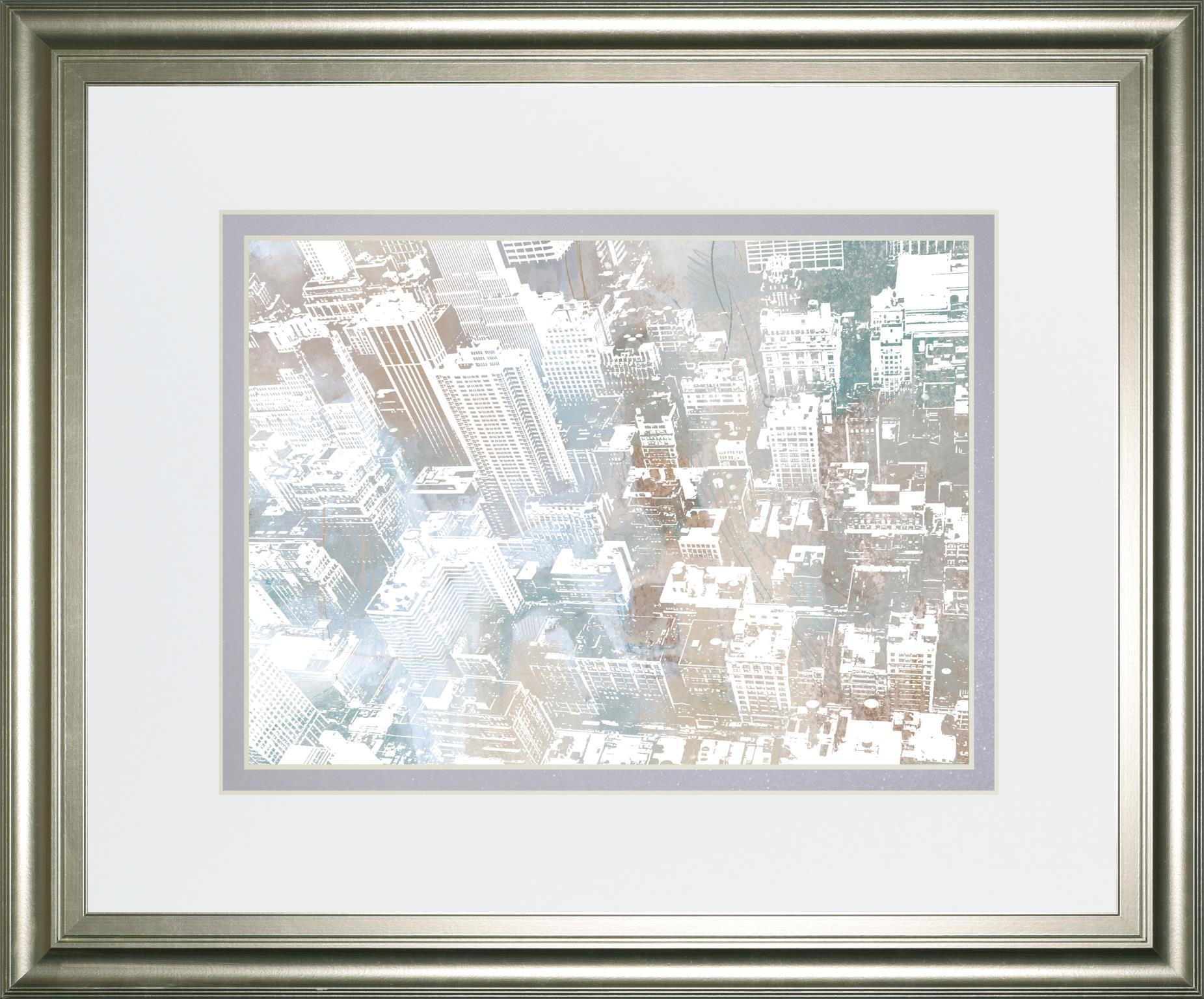 34x40 Empire View I By DanMeneely - Pearl Silver Classy Art