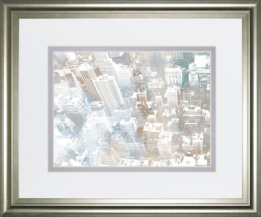 34x40 Empire View I By DanMeneely - Pearl Silver Classy Art