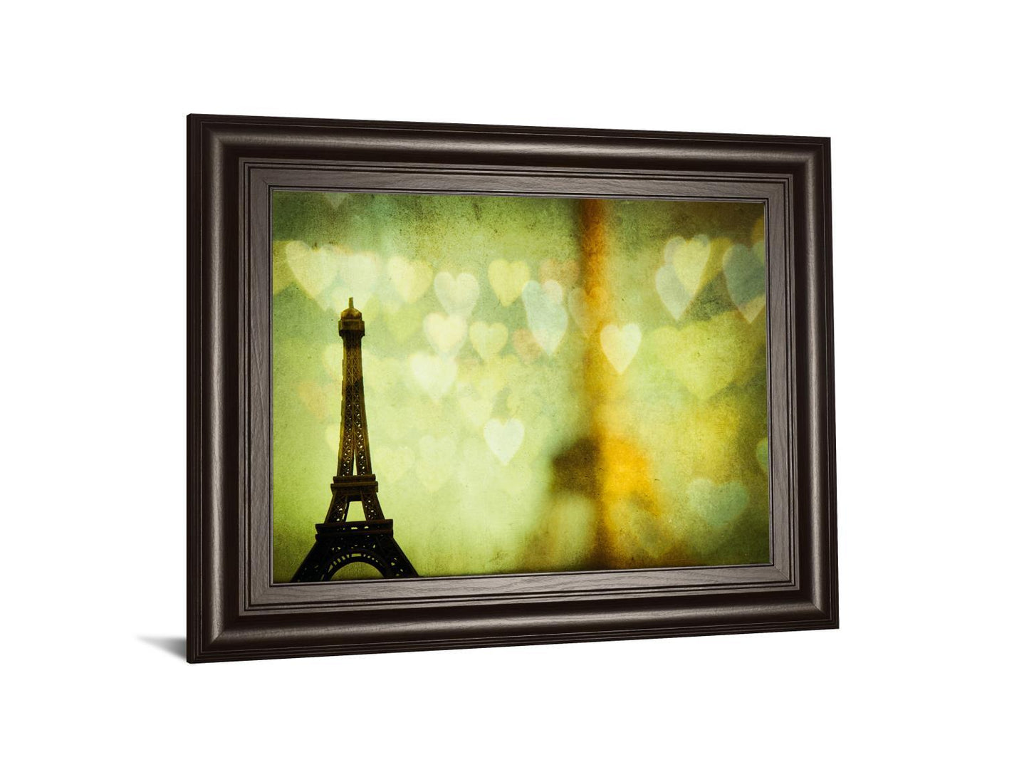 Wishful Hearts Il By Irene Suchucki - Framed Print Wall Art - Green Classy Art