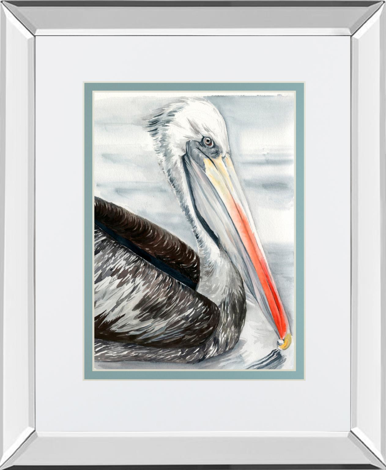 Grey Pelican I By Jennifer Paxton Parker - Dark Gray Classy Art