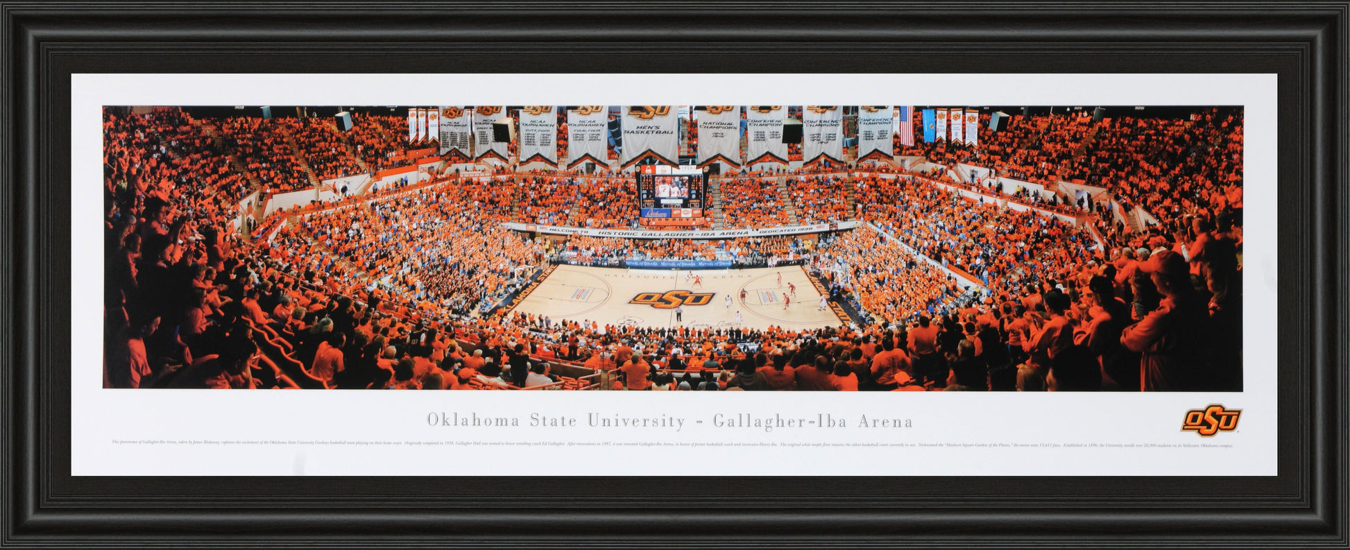 Oklahoma State #2 (Basketball) - Black Classy Art