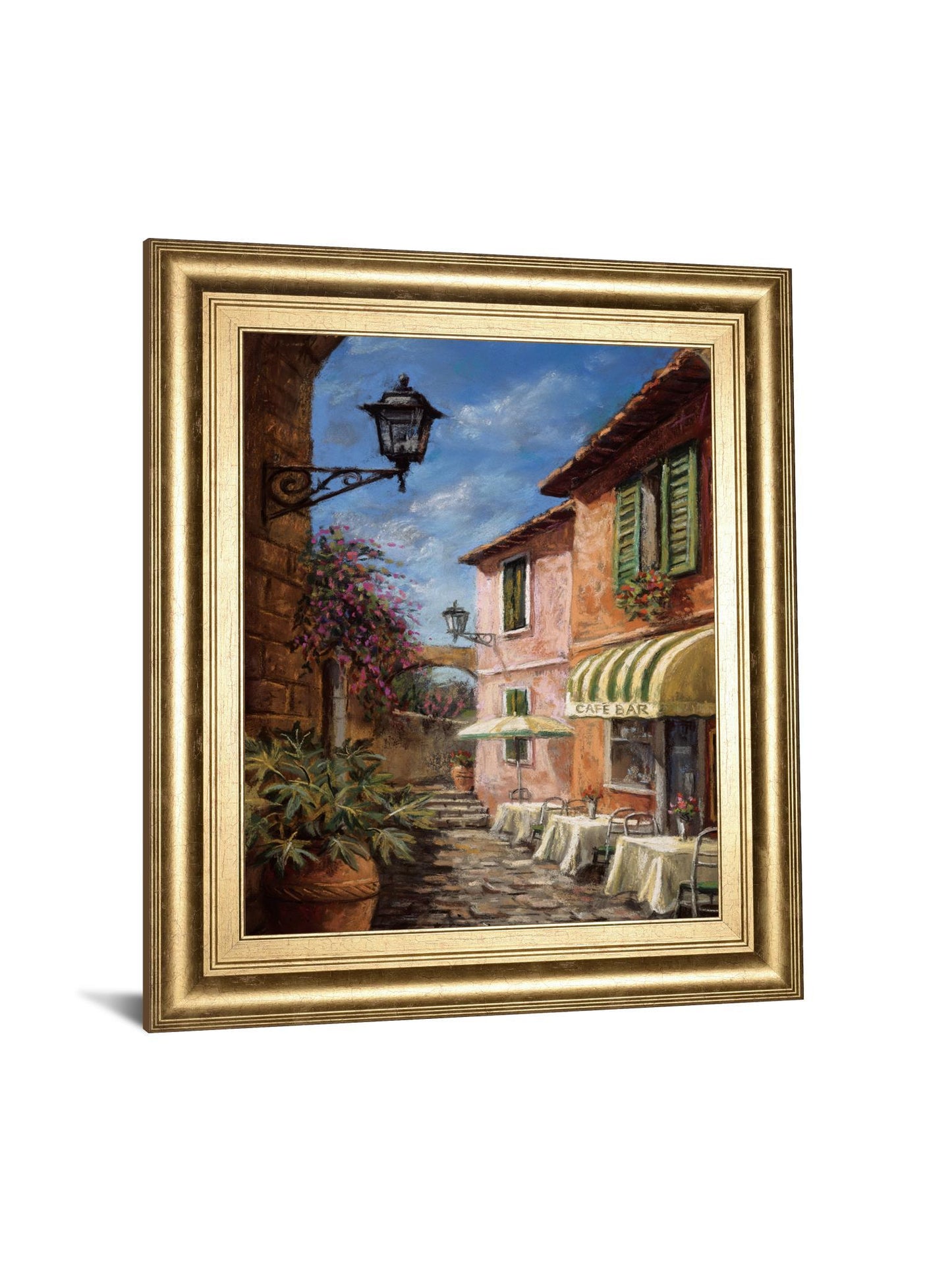 Through The Archway By Surridge, M - Framed Print Wall Art - Light Brown Classy Art