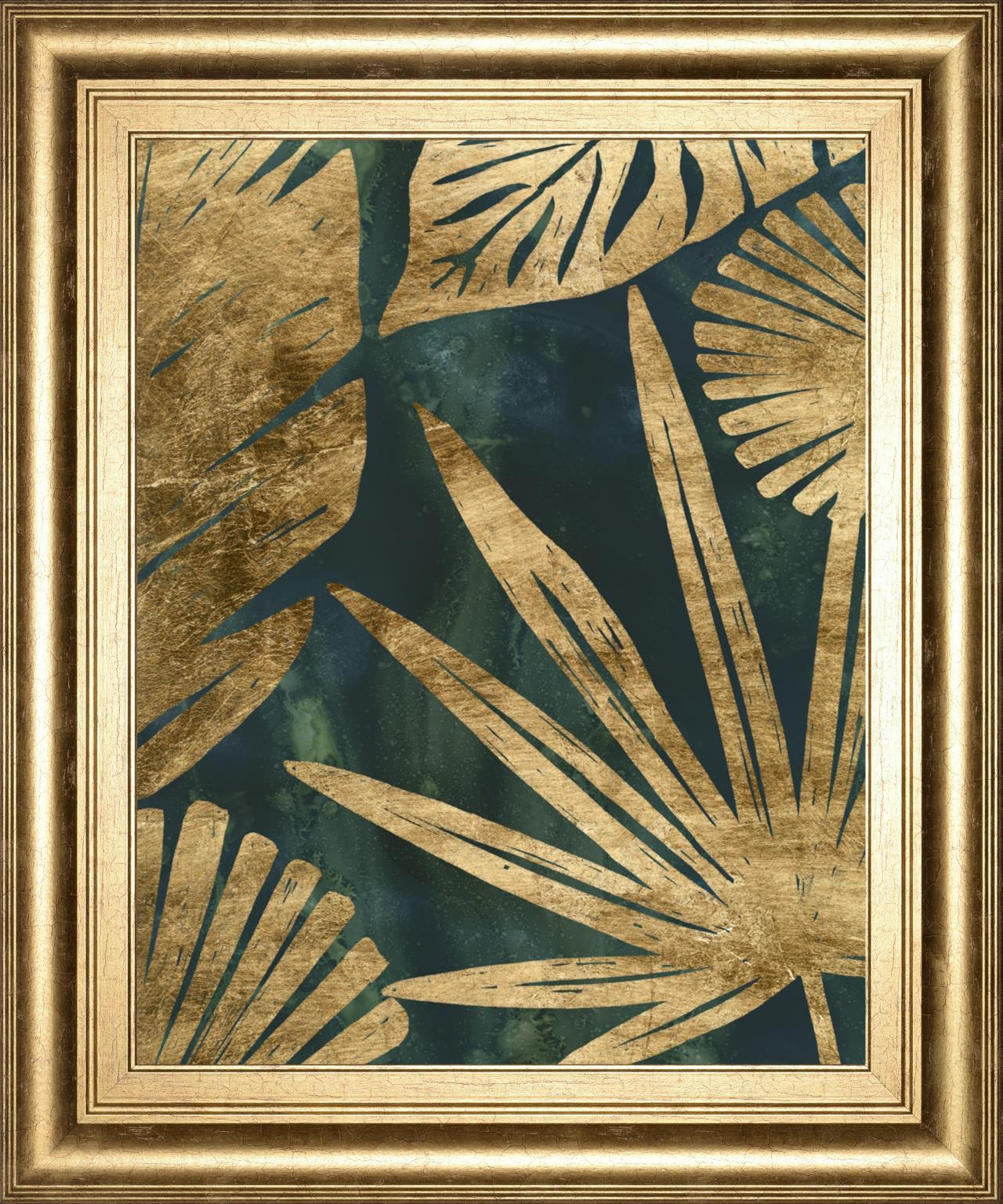 22x26 Emerald Jungle I By June Erica Vess - Light Brown Classy Art