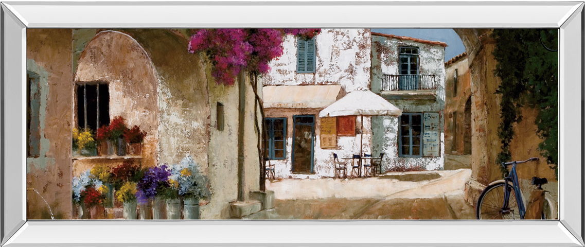 Picking Up Flowers By Archambault G - Mirrored Frame Wall Art - Beige Classy Art