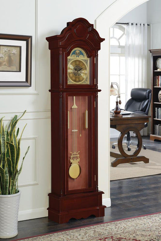 Traditional Brown Red Grandfather Clock Coaster Z2 Premium