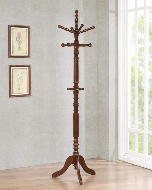 Traditional Cappuccino Coat Rack Coaster Z2 Premium