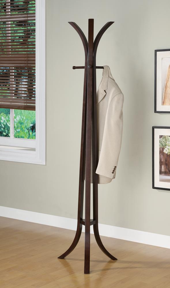 G900816 Contemporary Cappuccino Coat Rack Coaster Z2 Premium