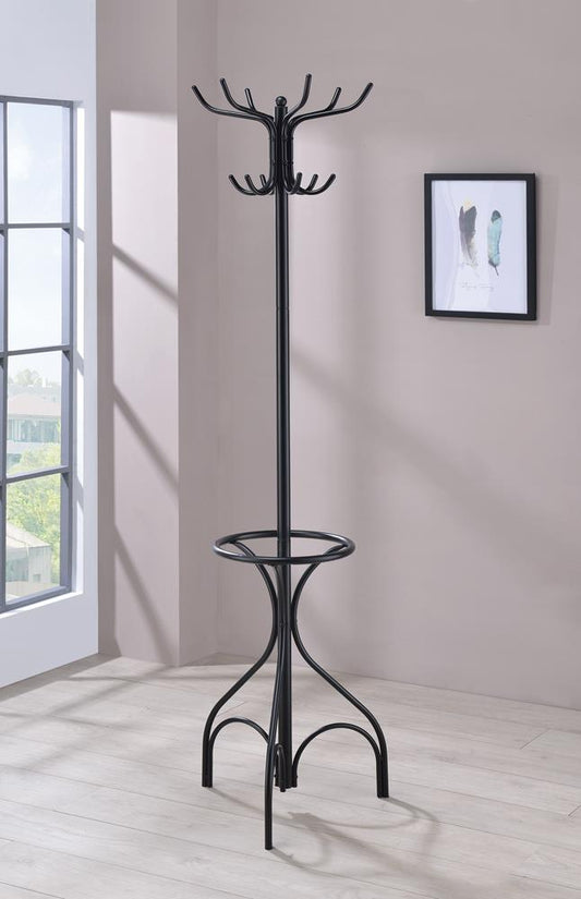 Traditional Black Coat Rack Coaster Z2 Premium