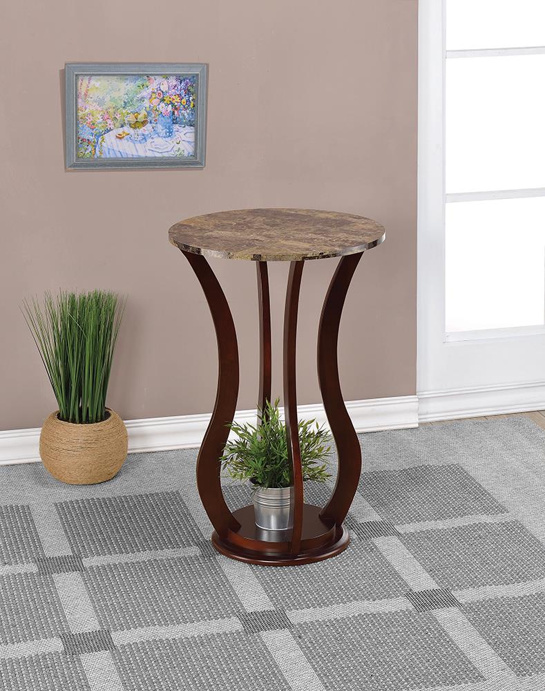 Transitional Brown Accent Table Coaster Z2 Premium