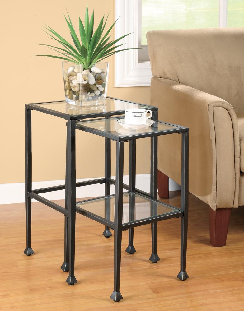 Transitional Black Nesting Table Coaster Z2 Premium