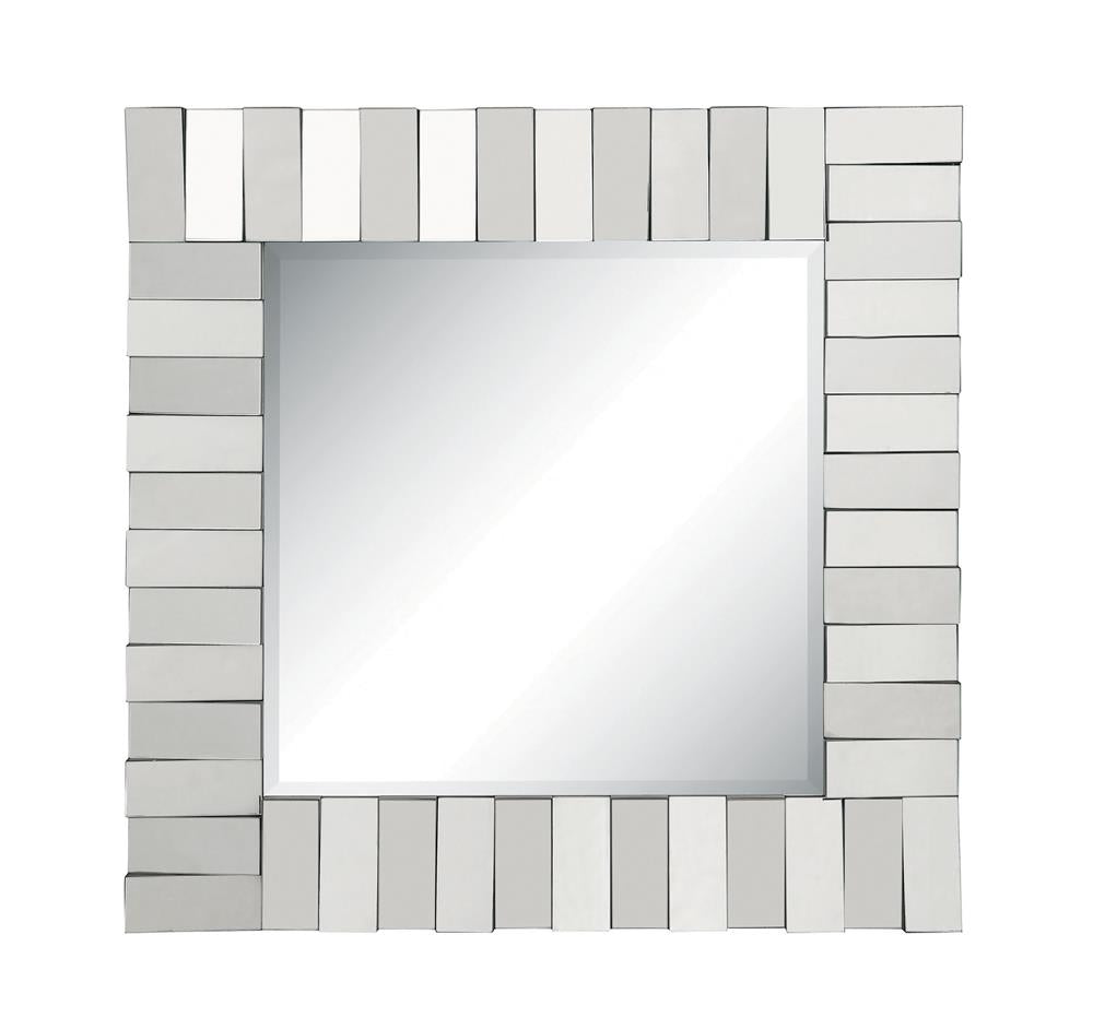 G901806 Contemporary Square Mirror Coaster Z2 Premium